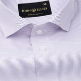 Gritts Purple Textured Cotton Shirt - John Ellies