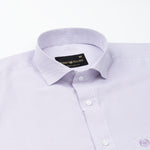 Gritts Purple Textured Cotton Shirt - John Ellies