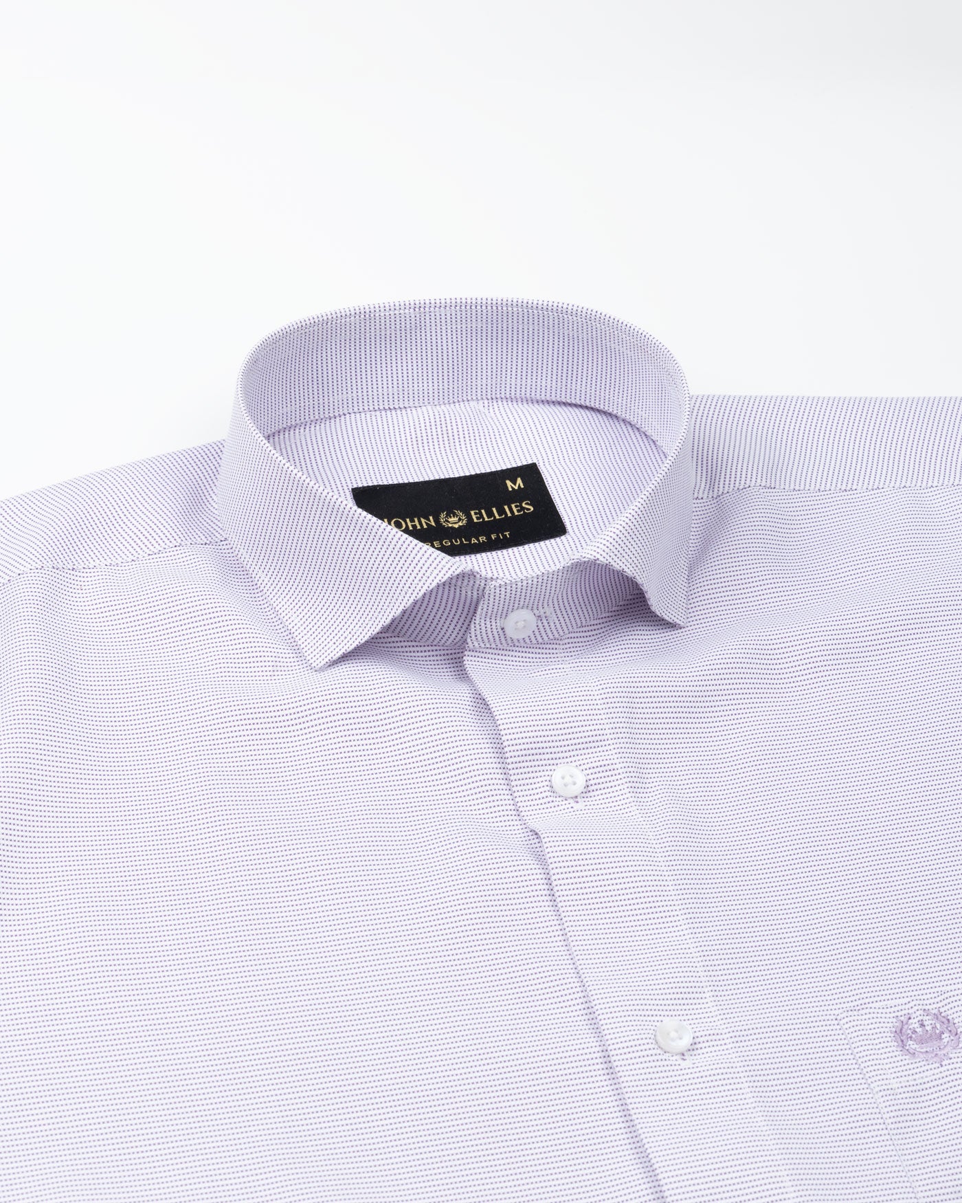 Gritts Purple Textured Cotton Shirt - John Ellies