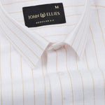 Brivela Gold Stripe Linen Shirt - John Ellies