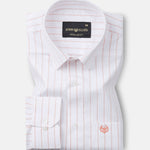 Brivela Orange Stripe Linen Shirt - John Ellies