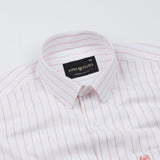 Brivela Orange Stripe Linen Shirt - John Ellies