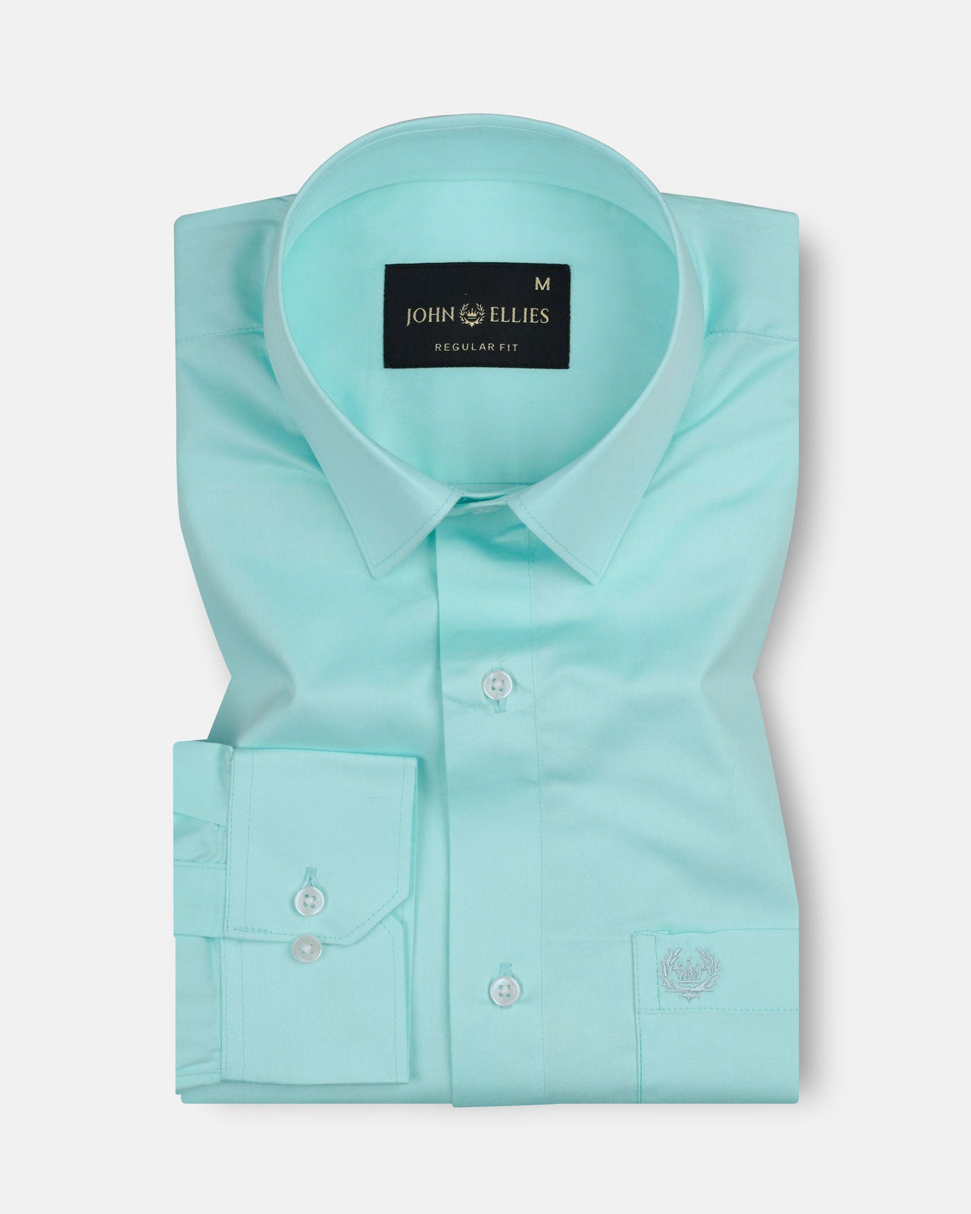 Jexari Lime Plain Giza Cotton Shirt - John Ellies