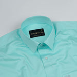 Jexari Lime Plain Giza Cotton Shirt - John Ellies