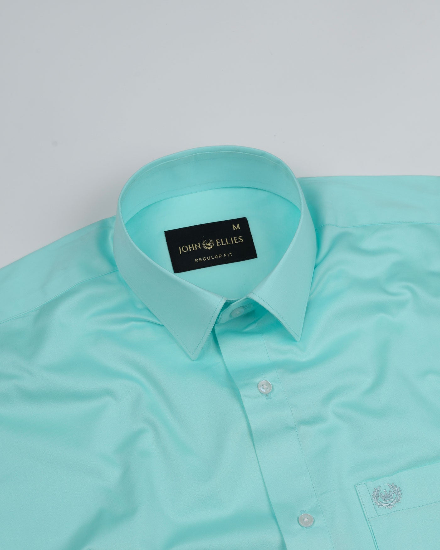 Jexari Lime Plain Giza Cotton Shirt - John Ellies