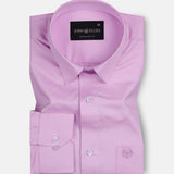 Jexari Magenta Plain Giza Cotton Shirt - John Ellies