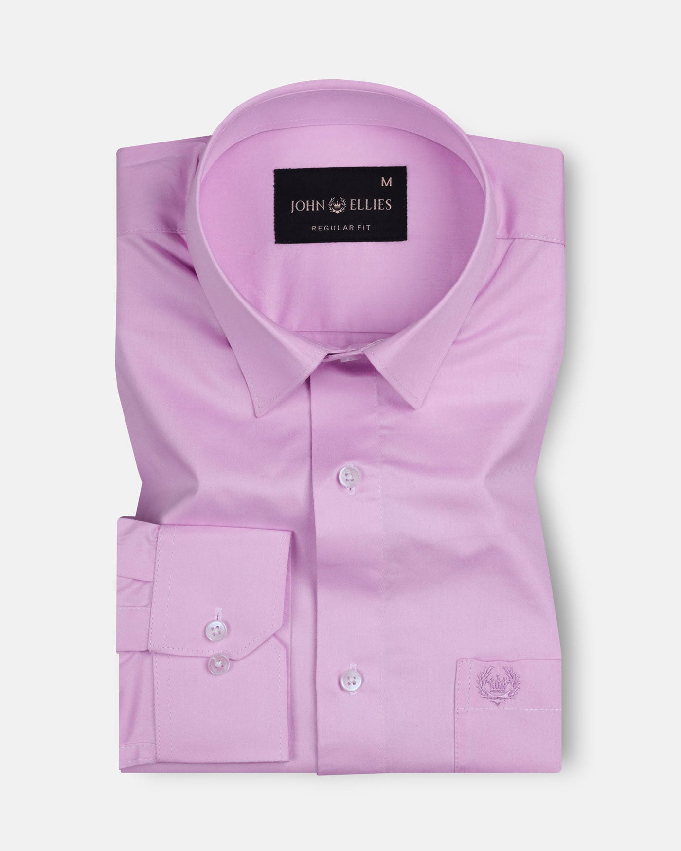 Jexari Magenta Plain Giza Cotton Shirt - John Ellies