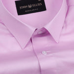 Jexari Magenta Plain Giza Cotton Shirt - John Ellies