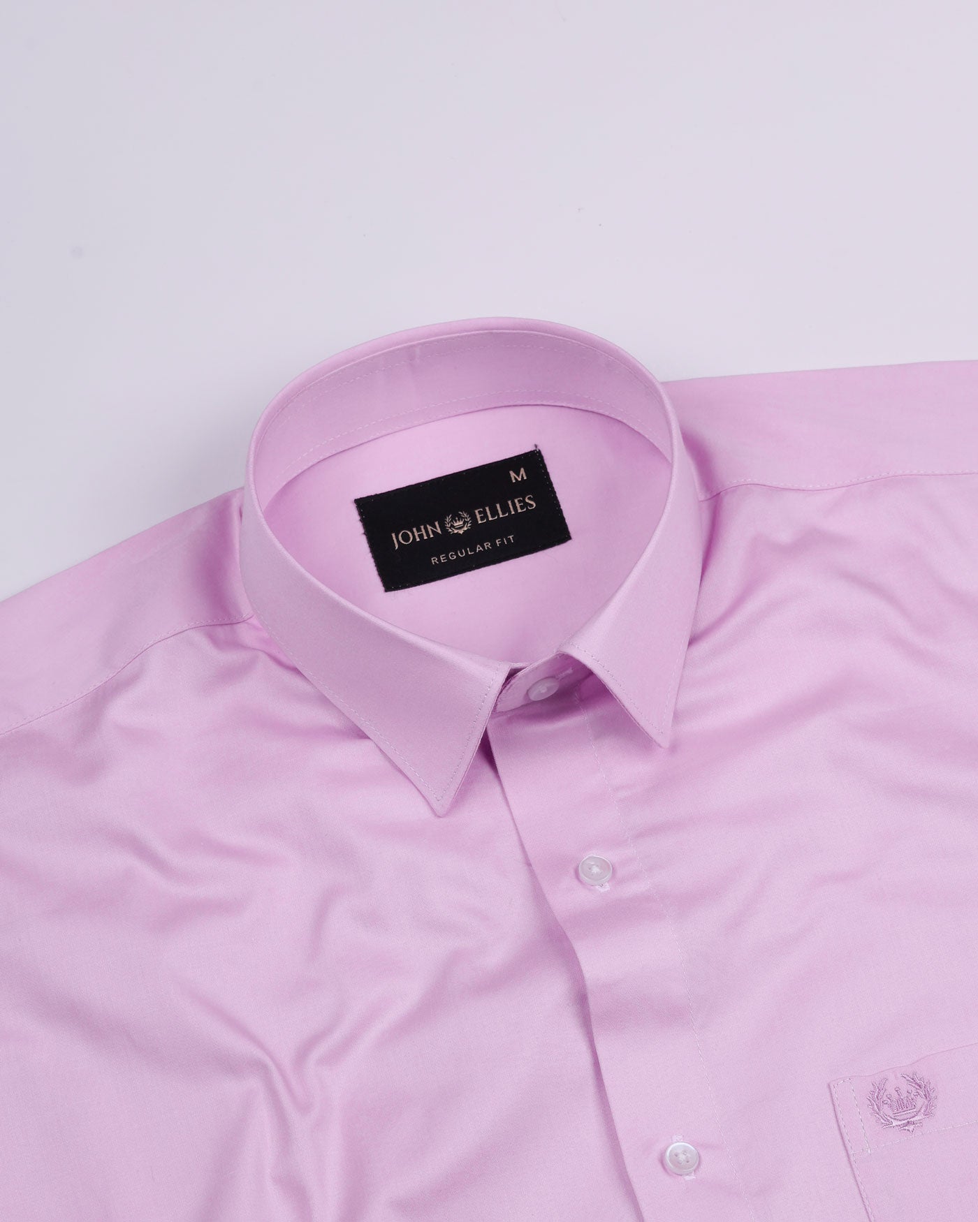 Jexari Magenta Plain Giza Cotton Shirt - John Ellies