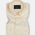 Jexari Yellow Plain Giza Cotton Shirt - John Ellies