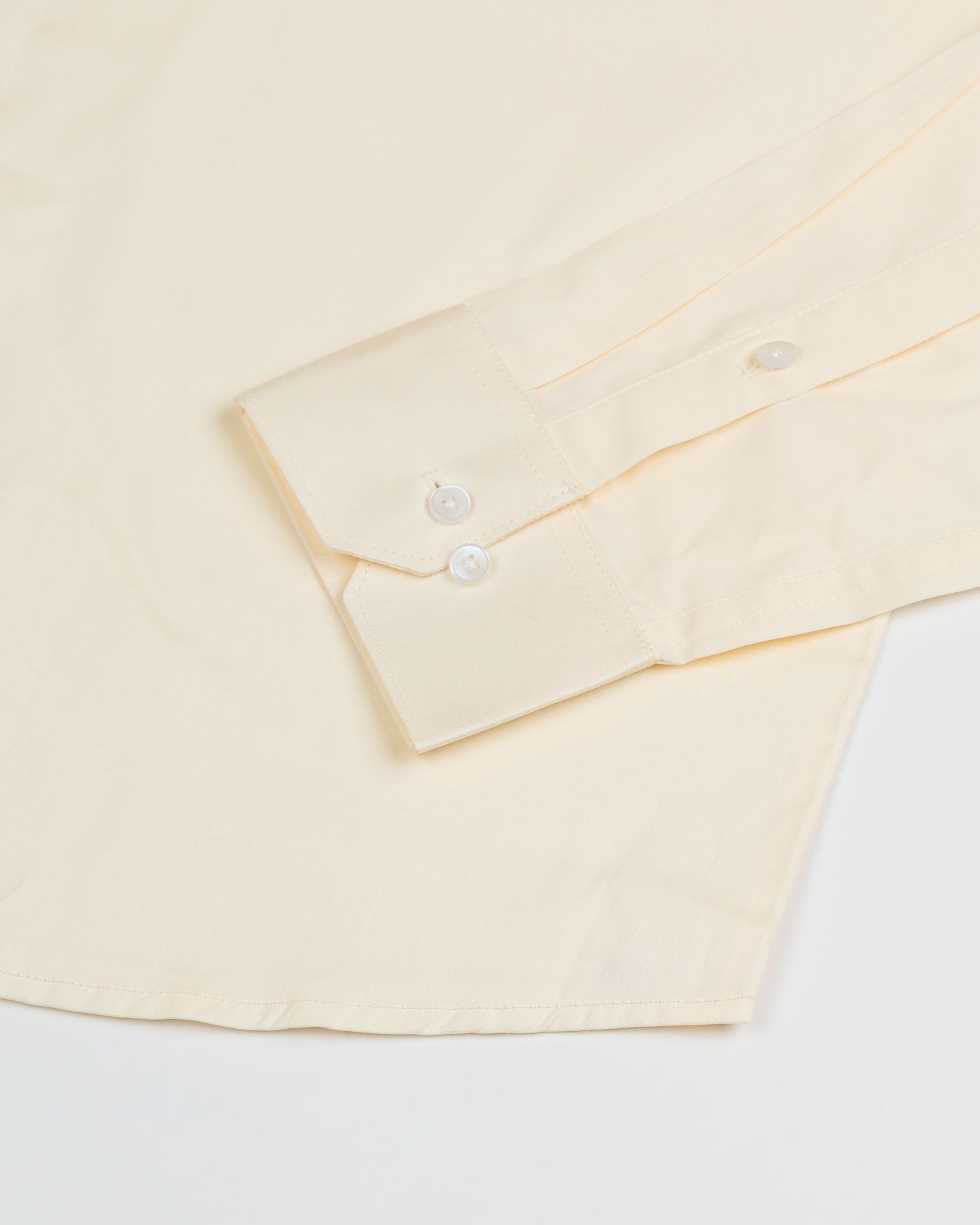 Jexari Yellow Plain Giza Cotton Shirt - John Ellies