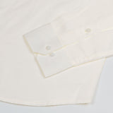 Jexari Cream Plain Giza Cotton Shirt - John Ellies