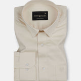 Jexari Peach Plain Giza Cotton Shirt - John Ellies