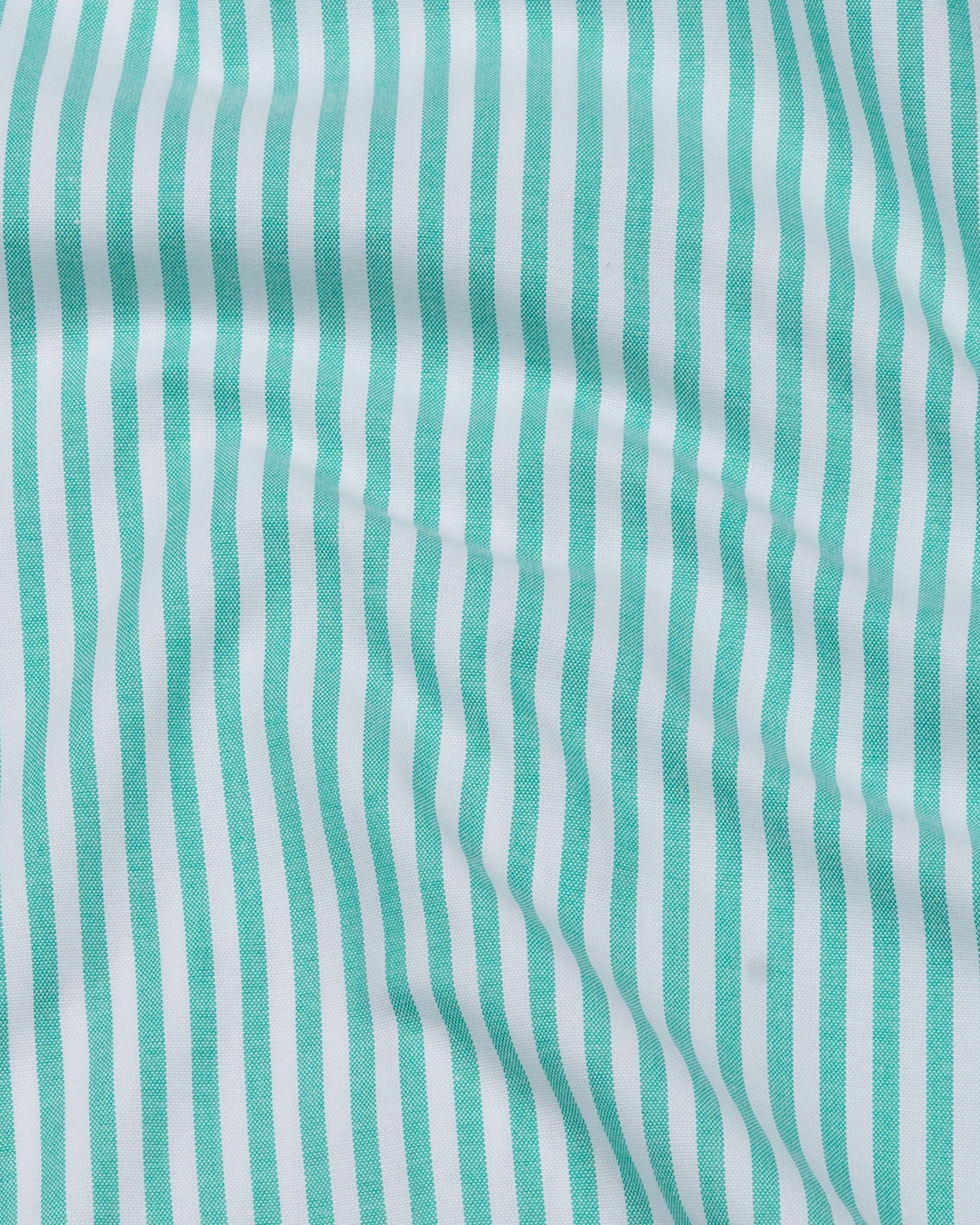 Pristine Lime Stripe Oxford Cotton Shirt - John Ellies
