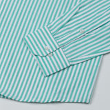 Pristine Lime Stripe Oxford Cotton Shirt - John Ellies
