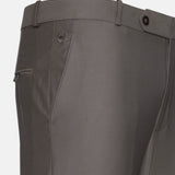 Madls Khaki Plain Formal Cotton Pant - John Ellies