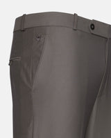 Madls Khaki Plain Formal Cotton Pant
