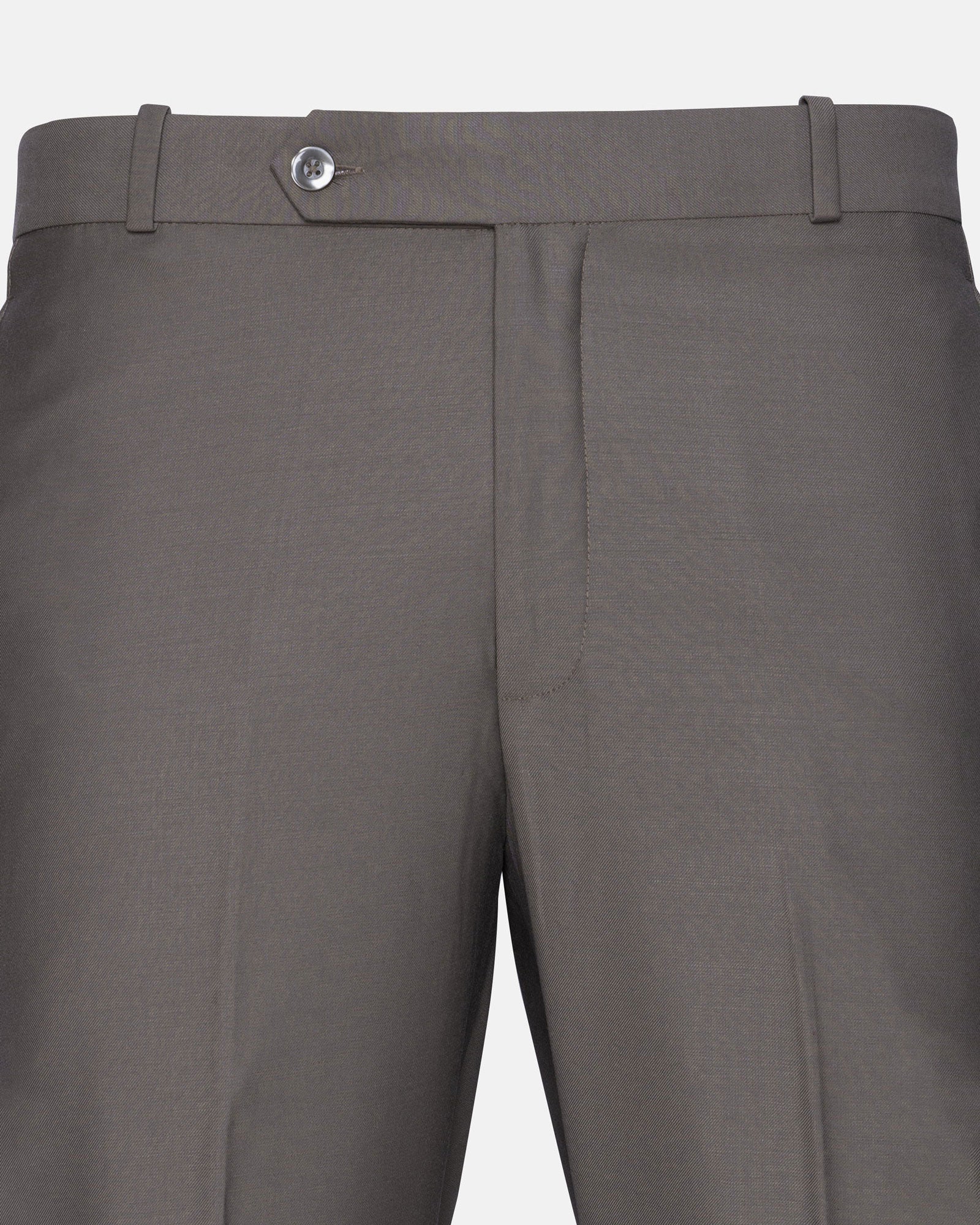 Madls Khaki Plain Formal Cotton Pant - John Ellies