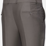 Madls Khaki Plain Formal Cotton Pant - John Ellies