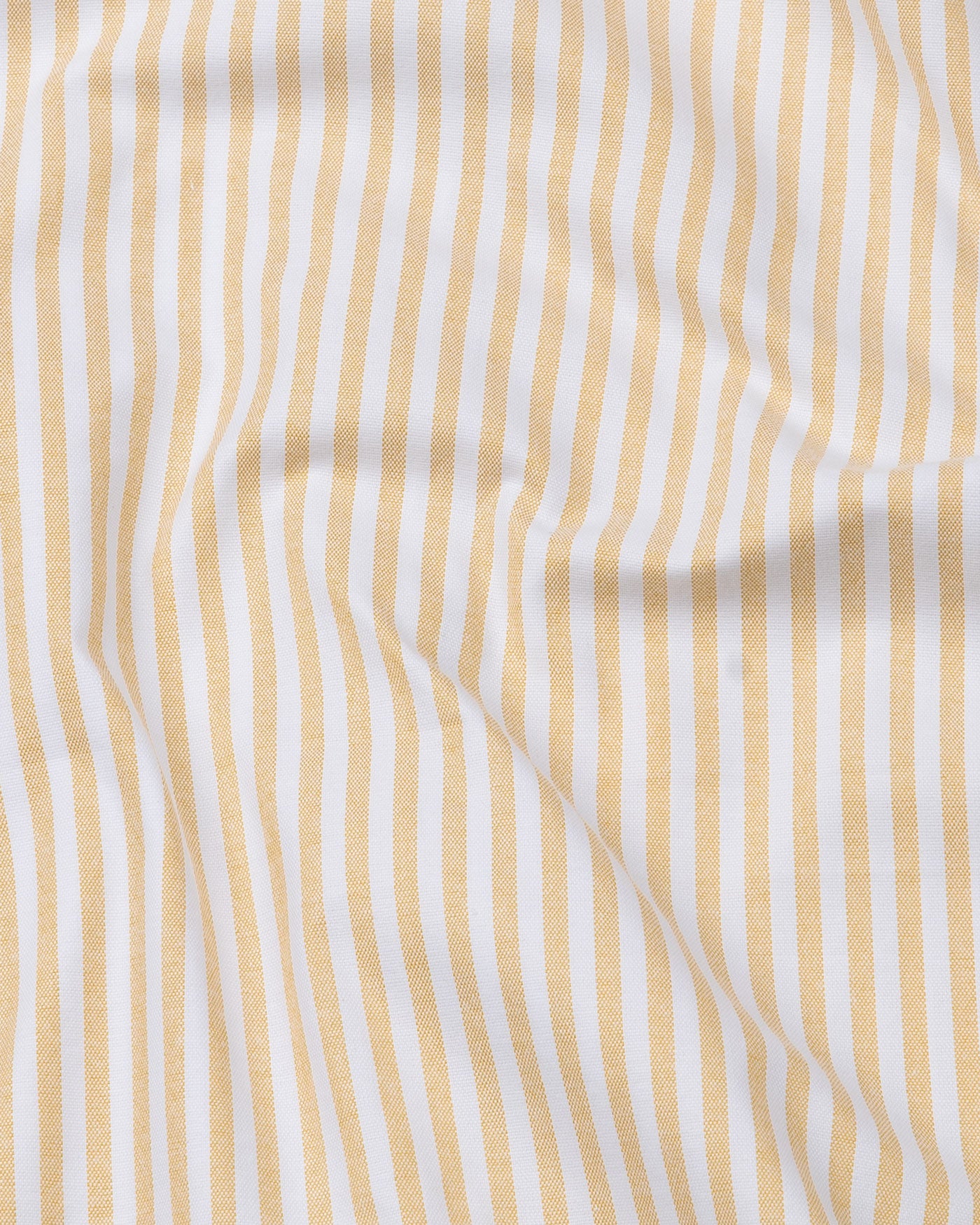 Pristine Yellow Stripe Oxford Cotton Shirt - John Ellies