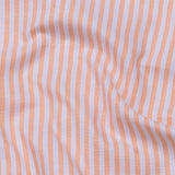 Pristine Orange Stripe Oxford Cotton Shirt - John Ellies