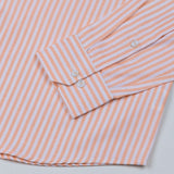 Pristine Orange Stripe Oxford Cotton Shirt - John Ellies
