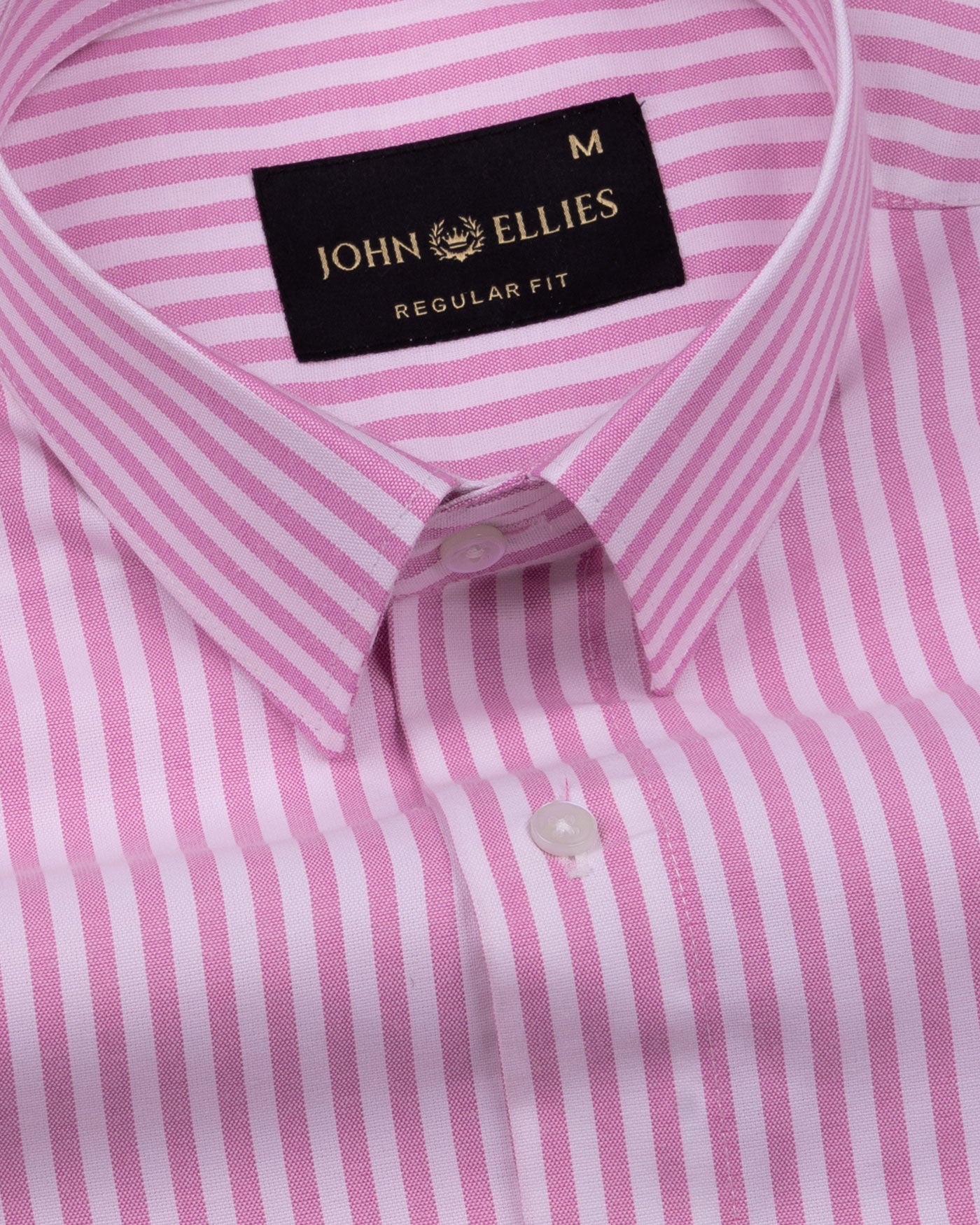 Pristine Pink Stripe Oxford Cotton Shirt - John Ellies
