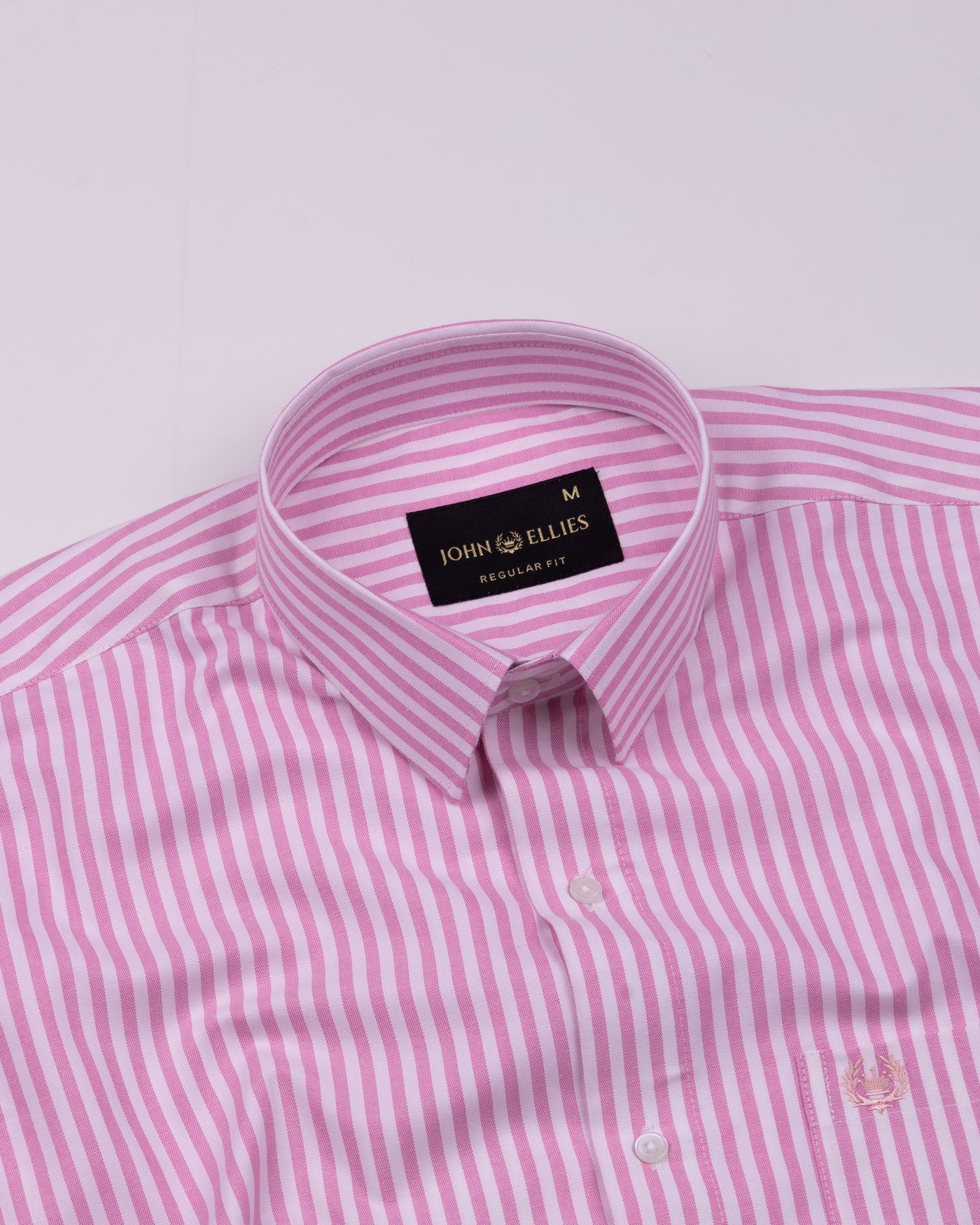Pristine Pink Stripe Oxford Cotton Shirt - John Ellies
