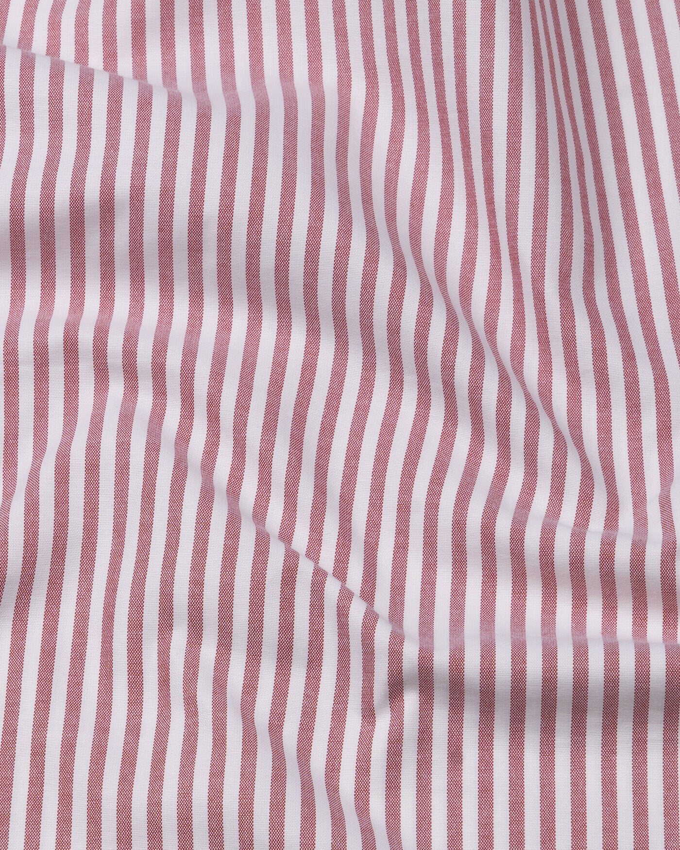 Pristine Red Stripe Oxford Cotton Shirt - John Ellies