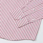Pristine Red Stripe Oxford Cotton Shirt - John Ellies