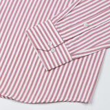 Pristine Red Stripe Oxford Cotton Shirt - John Ellies