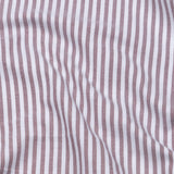 Pristine Brown Stripe Oxford Cotton Shirt - John Ellies