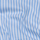 Pristine Sky Blue Stripe Oxford Cotton Shirt - John Ellies
