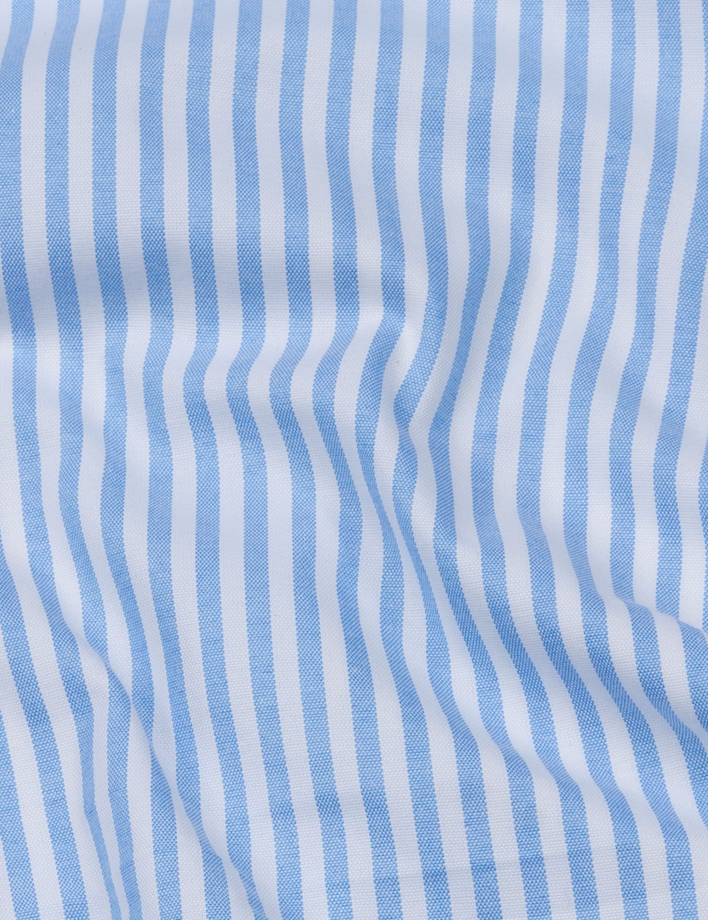 Pristine Sky Blue Stripe Oxford Cotton Shirt - John Ellies