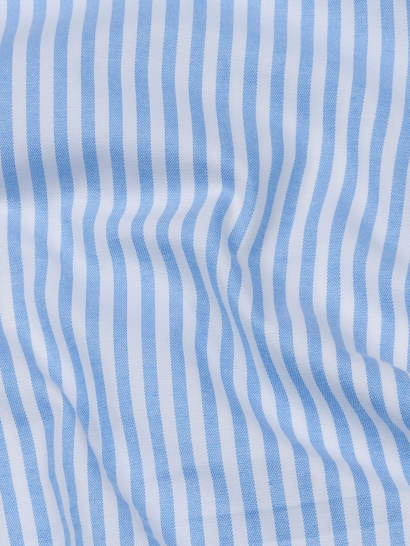 Pristine Sky Blue Stripe Oxford Cotton Shirt - John Ellies