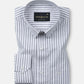 Pristine Black Stripe Oxford Cotton Shirt - John Ellies