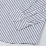 Pristine Black Stripe Oxford Cotton Shirt - John Ellies