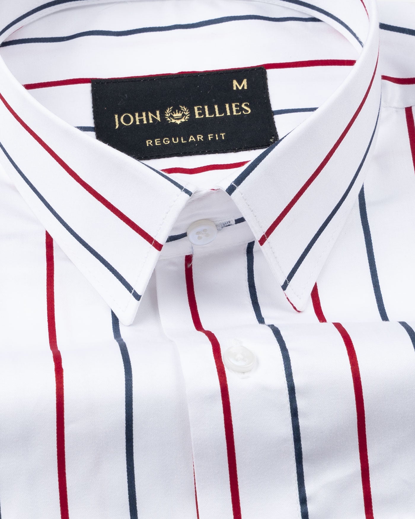 Clemence Red And Blue Stripes Cotton Shirt - John Ellies