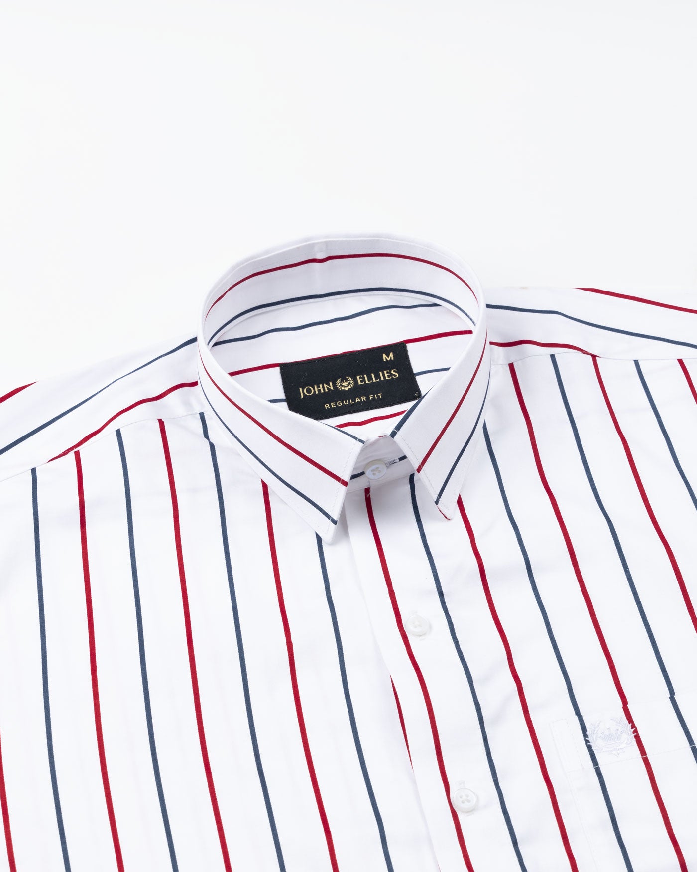Clemence Red And Blue Stripes Cotton Shirt - John Ellies