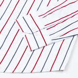 Clemence Red And Blue Stripes Cotton Shirt - John Ellies