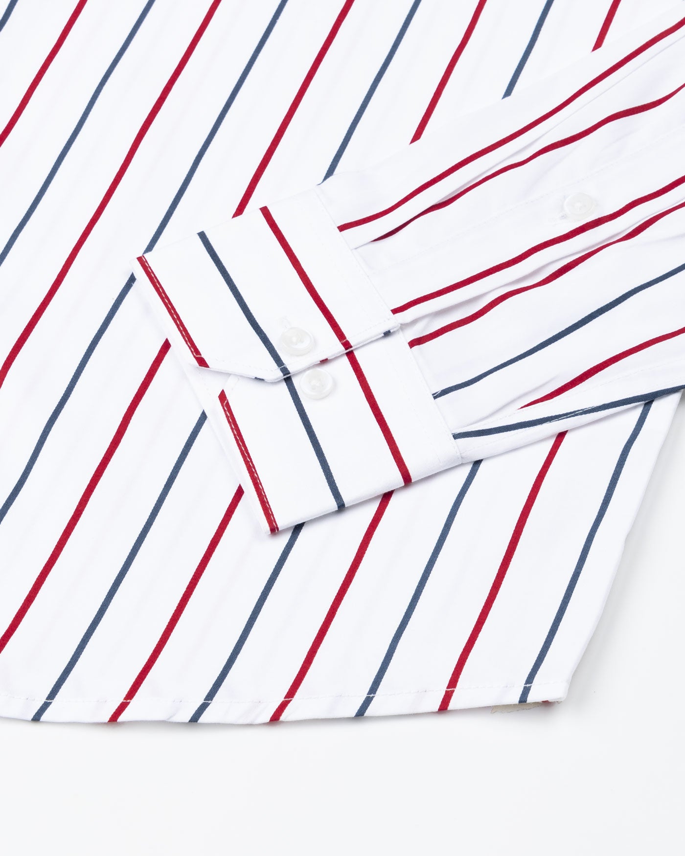 Clemence Red And Blue Stripes Cotton Shirt - John Ellies
