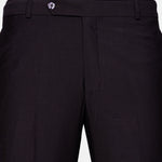 Madls Dark Purple Plain Formal Cotton Pant - John Ellies