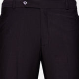 Madls Dark Purple Plain Formal Cotton Pant - John Ellies