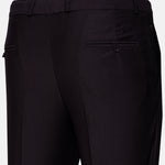 Madls Dark Purple Plain Formal Cotton Pant - John Ellies