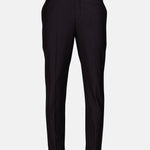 Madls Dark Purple Plain Formal Cotton Pant - John Ellies