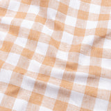 Vintrex Orange Plaid Linen Shirt - John Ellies