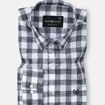 Vintrex Black Plaid Linen Shirt - John Ellies