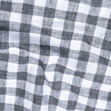 Vintrex Black Plaid Linen Shirt - John Ellies