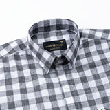Vintrex Black Plaid Linen Shirt - John Ellies