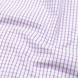 Skairin Purple Checked Cotton Shirt - John Ellies